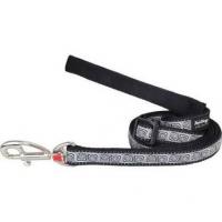 Red Dingo vodítko velké 25 mm x 1,8 m se vzorem - Hypno Black
