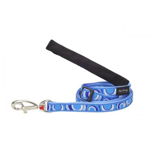 Red Dingo vodítko velké 25 mm x 1,8 m se vzorem - Circadelic Blue