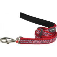 Red Dingo vodítko velké 25 mm x 1,8 m se vzorem - Union Jack Flag