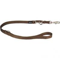 Red Dingo vodítko jednobarevné malé přepínací 2 m - hnědé