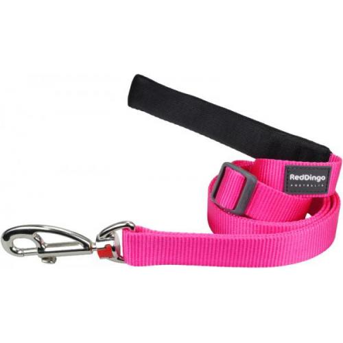 Red Dingo vodítko jednobarevné velké 1,8 m – tmavě růžové