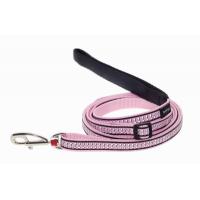 Red Dingo vodítko reflexní malé 1,8 m – růžové