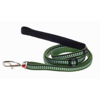 Red Dingo vodítko reflexní malé 12 mm x 1,8 m – zelené