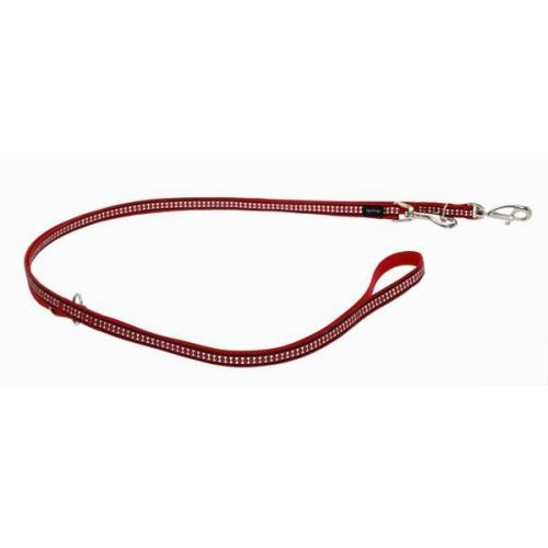 Red Dingo vodítko reflexní malé přepínací 2 m - červené