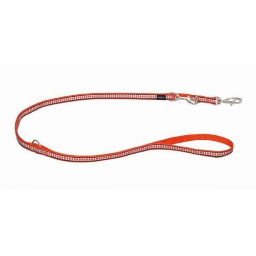 Red Dingo vodítko reflexní malé přepínací 2 m - oranžové