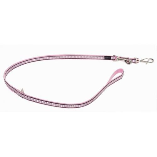 Red Dingo vodítko reflexní malé přepínací 2 m - růžové