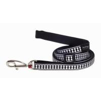 Red Dingo vodítko reflexní střední 1,8 m – černé