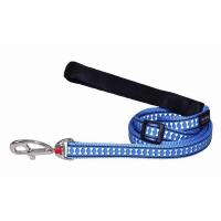 Red Dingo vodítko reflexní střední 20 mm x 1,8 m – středně modré