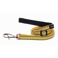 Red Dingo vodítko reflexní střední 1,8 m – žluté