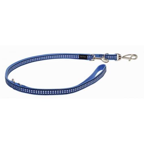 Red Dingo vodítko reflexní střední přepínací 20 mm x 2 m - středně modré