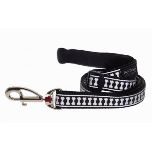 Red Dingo vodítko reflexní velké 1,8 m – černé