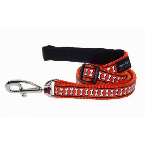 Red Dingo vodítko reflexní velké 1,8 m – oranžové