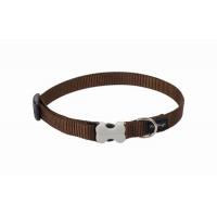 Red Dingo obojek jednobarevný 20 - 32 cm - hnědý