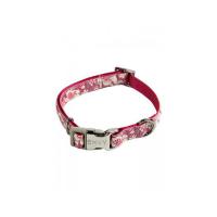 Papillon obojek extra velký 48 - 70 cm se vzorem - Hula Hula růžový