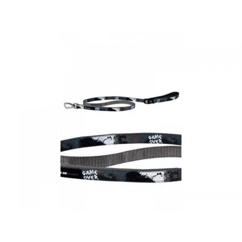 Papillon vodítko velké 1,2 m se vzorem - X-TRM Rock-N-Roll šedé