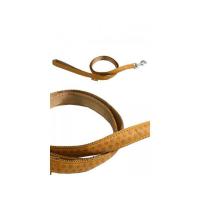 Papillon střední vodítko 1,2 m kožené - hnědé