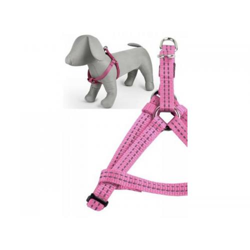 Papillon postroj velký reflexní 65 - 80 cm - růžový