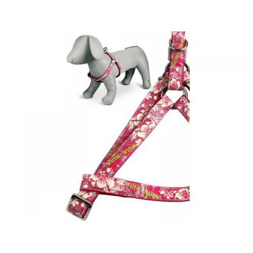 Papillon postroj střední 35 - 60 cm se vzorem - Hula Hula růžový