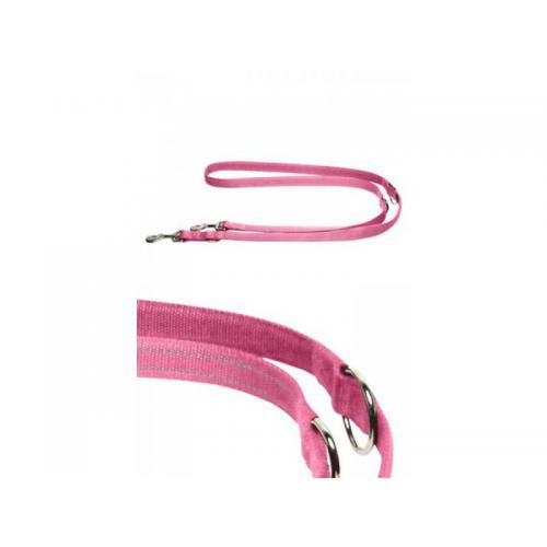 Papillon přepínací vodítko střední reflexní 2 x 200 cm - růžové