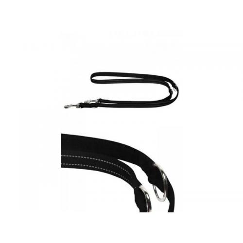 Papillon přepínací vodítko střední reflexní 2 x 200 cm - černé