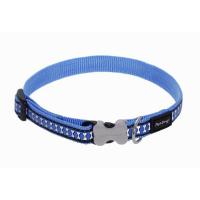 Red Dingo obojek reflexní 30 - 47 cm, šířka 20 mm - středně modrý