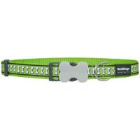 Red Dingo obojek reflexní 41 - 63 cm, šířka 25 mm - limetkový