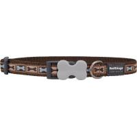 Red Dingo obojek se vzorem 41 - 63 cm, šířka 25 mm - Bone Yard Brown