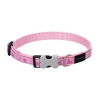 Red Dingo obojek se vzorem 41 - 63 cm, šířka 25 mm - Breezy Love Pink