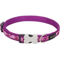 Red Dingo obojek se vzorem 41 - 63 cm -Breezy Love Purple