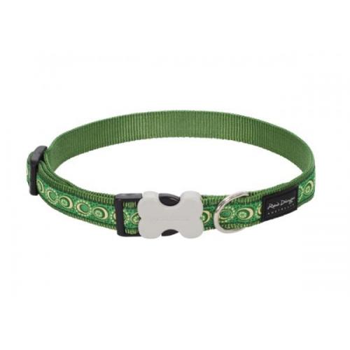 Red Dingo obojek se vzorem 41 - 63 cm, šířka 25 mm - Cosmos Green