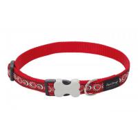 Red Dingo obojek se vzorem 41 - 63 cm - Cosmos Red