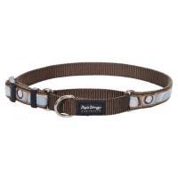 Red Dingo obojek polostahovací se vzorem 33 - 50 cm, šířka 20 mm - Circadelic Brown