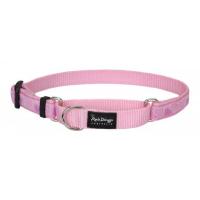 Red Dingo obojek polostahovací se vzorem 41 - 62 cm, šířka 25 mm - Breezy Love Pink