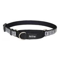 Red Dingo obojek polostahovací reflexní 41 - 62 cm - černý