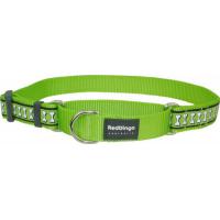 Red Dingo obojek polostahovací reflexní 41 - 62 cm - limetkový