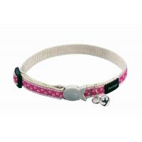 Red Dingo Obojek pro kočky 20 - 32 cm - Pussy Prints