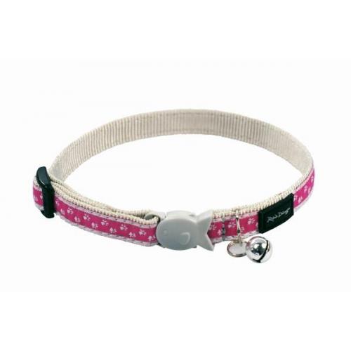 Red Dingo Obojek pro kočky 20 - 32 cm - Pussy Prints