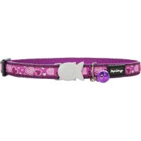 Red Dingo Obojek pro kočky 20 - 32 cm - Breezy Love Purple