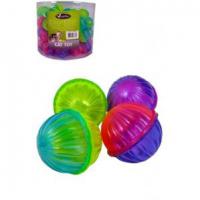 Dvoubarevné kuličky s rolničkou - 4 cm