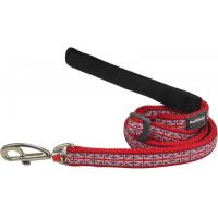 Red Dingo vodítko malé se vzorem - Union Jack Flag 12 mm x 1,8 m