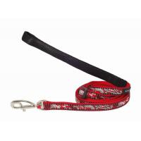 Red Dingo vodítko malé se vzorem - Bandana Red