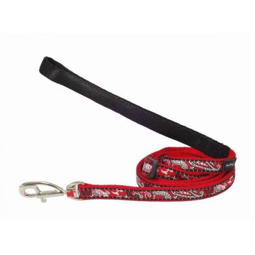 Red Dingo vodítko malé se vzorem - Bandana Red