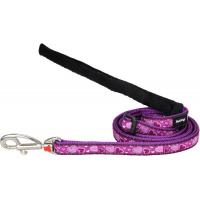 Red Dingo vodítko malé se vzorem - Breezy Love Purple
