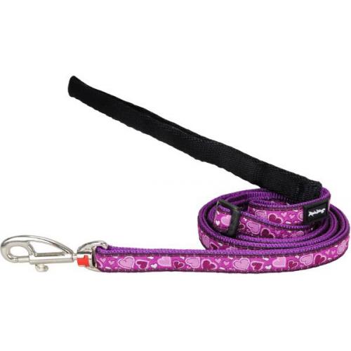 Red Dingo vodítko malé se vzorem - Breezy Love Purple