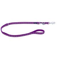 Red Dingo vodítko malé přepínací se vzorem - Daisy Chain Purple