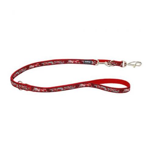 Red Dingo vodítko malé přepínací se vzorem - Bandana Red