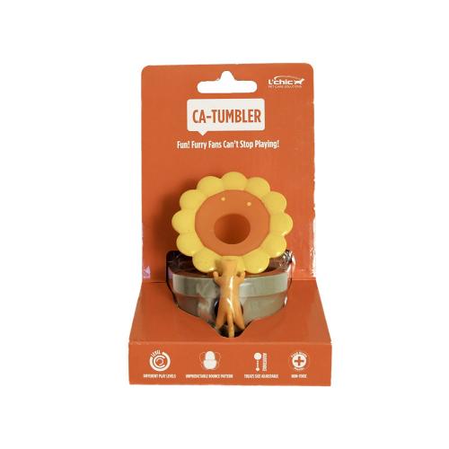 Dávkovač na pamlsky pro kočky - slunečnice