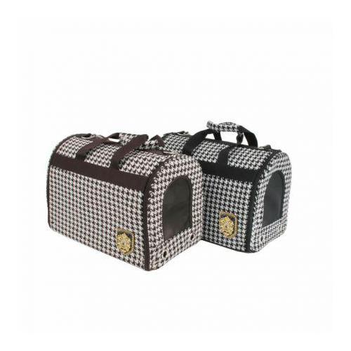 Puppia HOUNDSTOOTH CAGE taška - hnědá