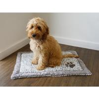 Luxury plyšová šedá deka 48x68cm