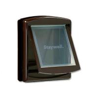 Dvířka hnědá s transparentním flapem 755